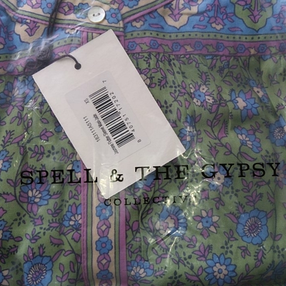 Jasmine Jade Flutter Sleeve Dress Spell Designs XS - Picture 11 of 14